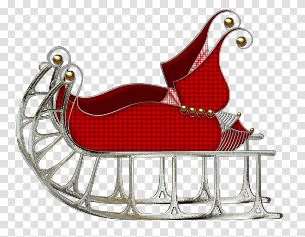 Santa Sleigh, Holiday, Furniture, Couch, Throne Transparent Png