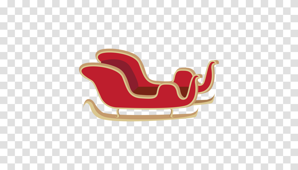 Santa Sleigh, Holiday, Furniture, Smoke Pipe, Rocking Chair Transparent Png
