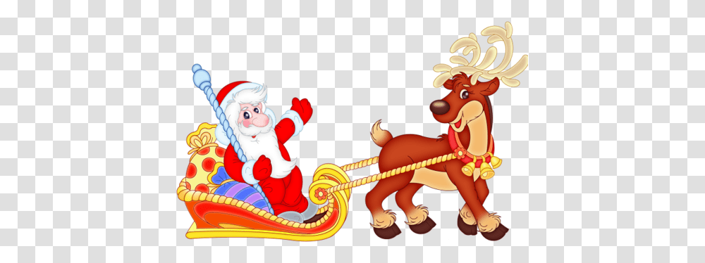 Santa Sleigh, Holiday, Person, Crowd Transparent Png