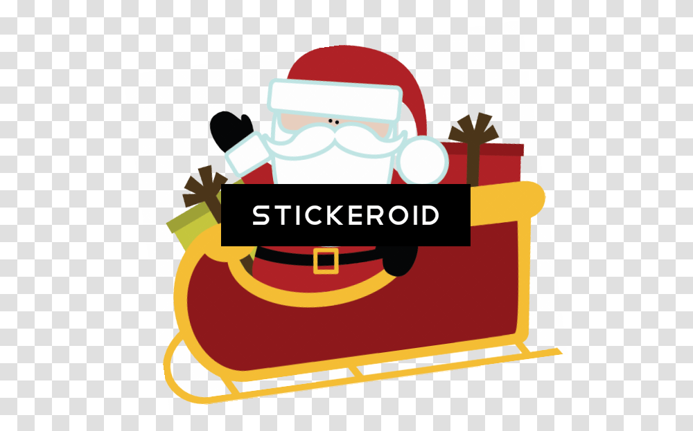 Santa Sleigh Holidays Clip Art Transparent Png