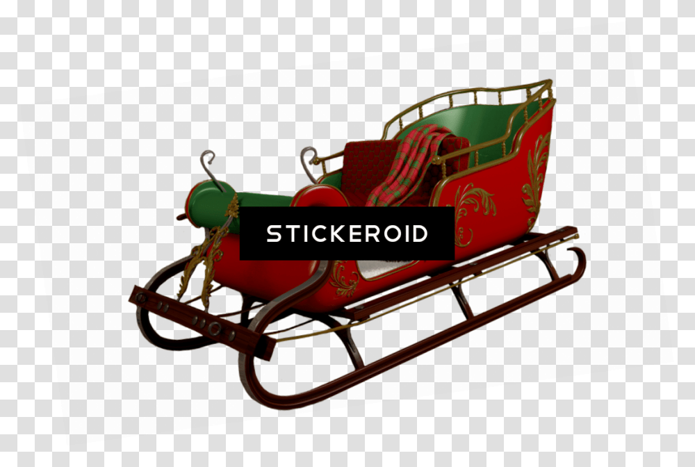 Santa Sleigh Holidays Santa Sled, Bobsled, Wheel, Machine Transparent Png