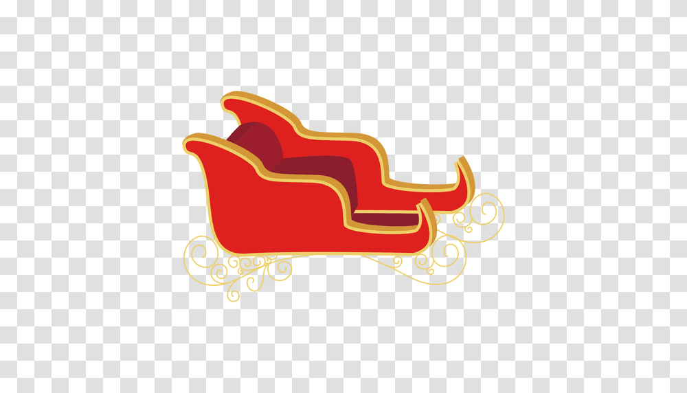 Santa Sleigh Image, Label, Smoke Pipe, Antelope Transparent Png