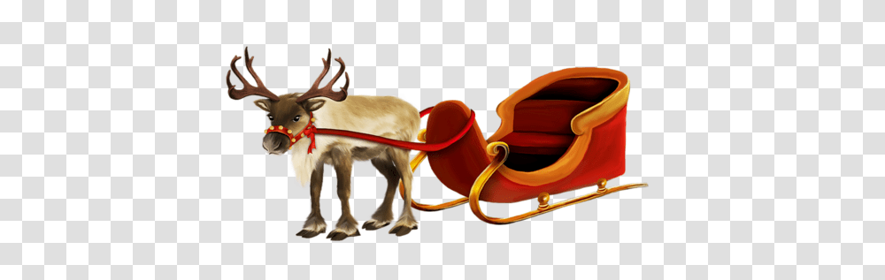 Santa Sleigh Images Free Download, Animal, Label, Cow Transparent Png