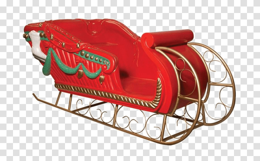 Santa Sleigh Photo Show Me A Picture Of Santa Sleigh, Transportation, Vehicle, Train, Machine Transparent Png