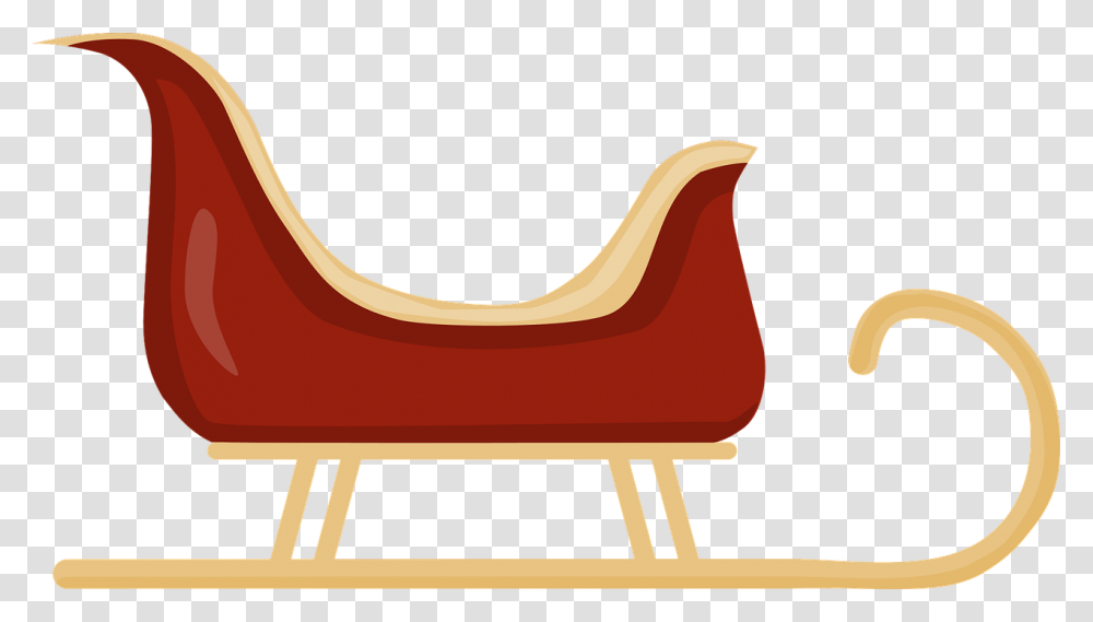 Santa Sleigh Santa Chariot Craft, Furniture, Couch, Chair, Rocking Chair Transparent Png