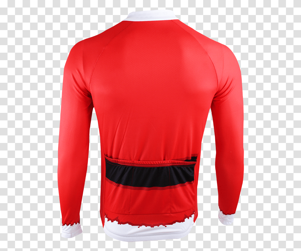 Santa Suit Long Sleeve Christmas Cycling Jersey, Apparel, Shirt, Coat Transparent Png