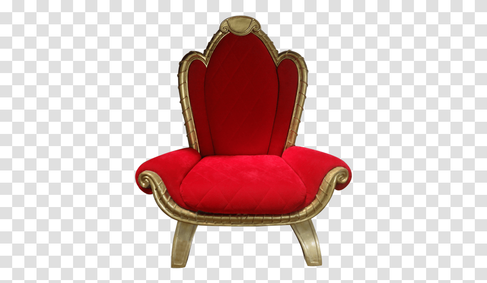 Santa Throne, Chair, Furniture, Armchair Transparent Png