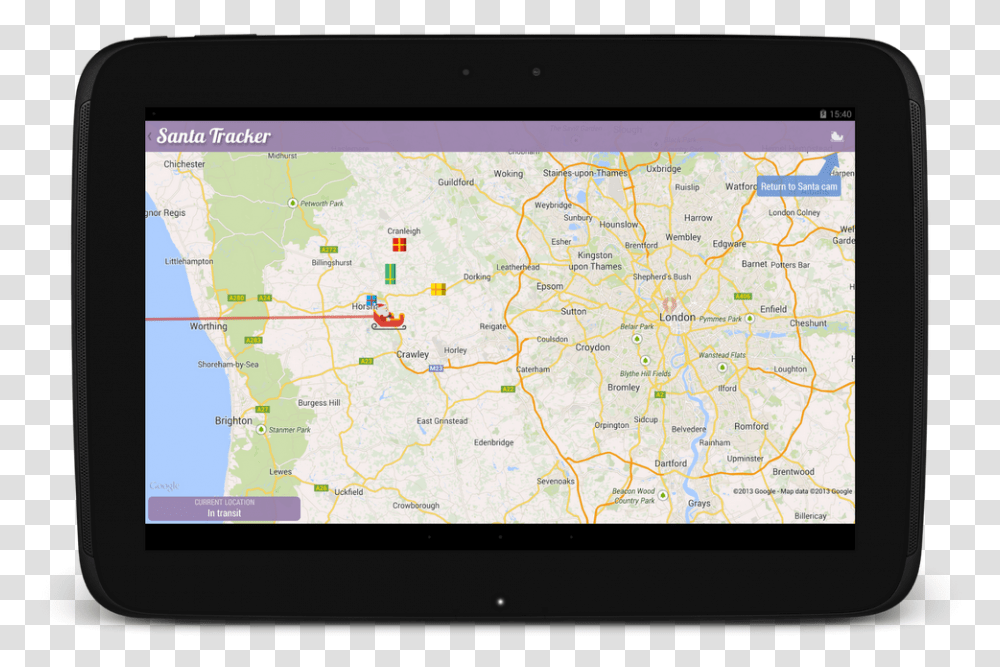 Santa Tracker App Automotive Navigation System, GPS, Electronics, Monitor, Screen Transparent Png
