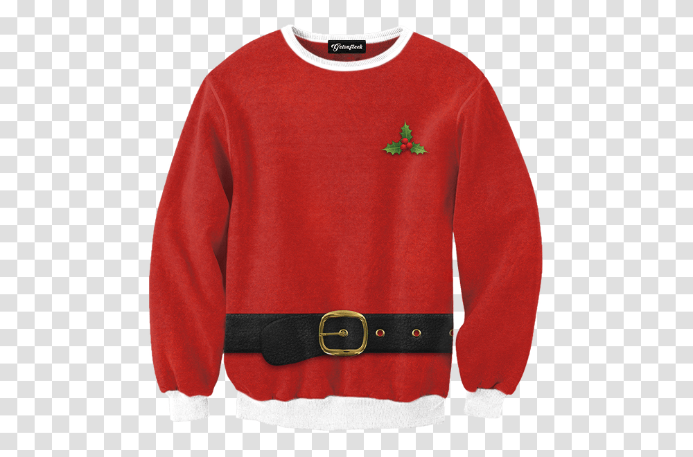 Santa Ugly Christmas Sweater, Apparel, Sweatshirt, Hoodie Transparent Png