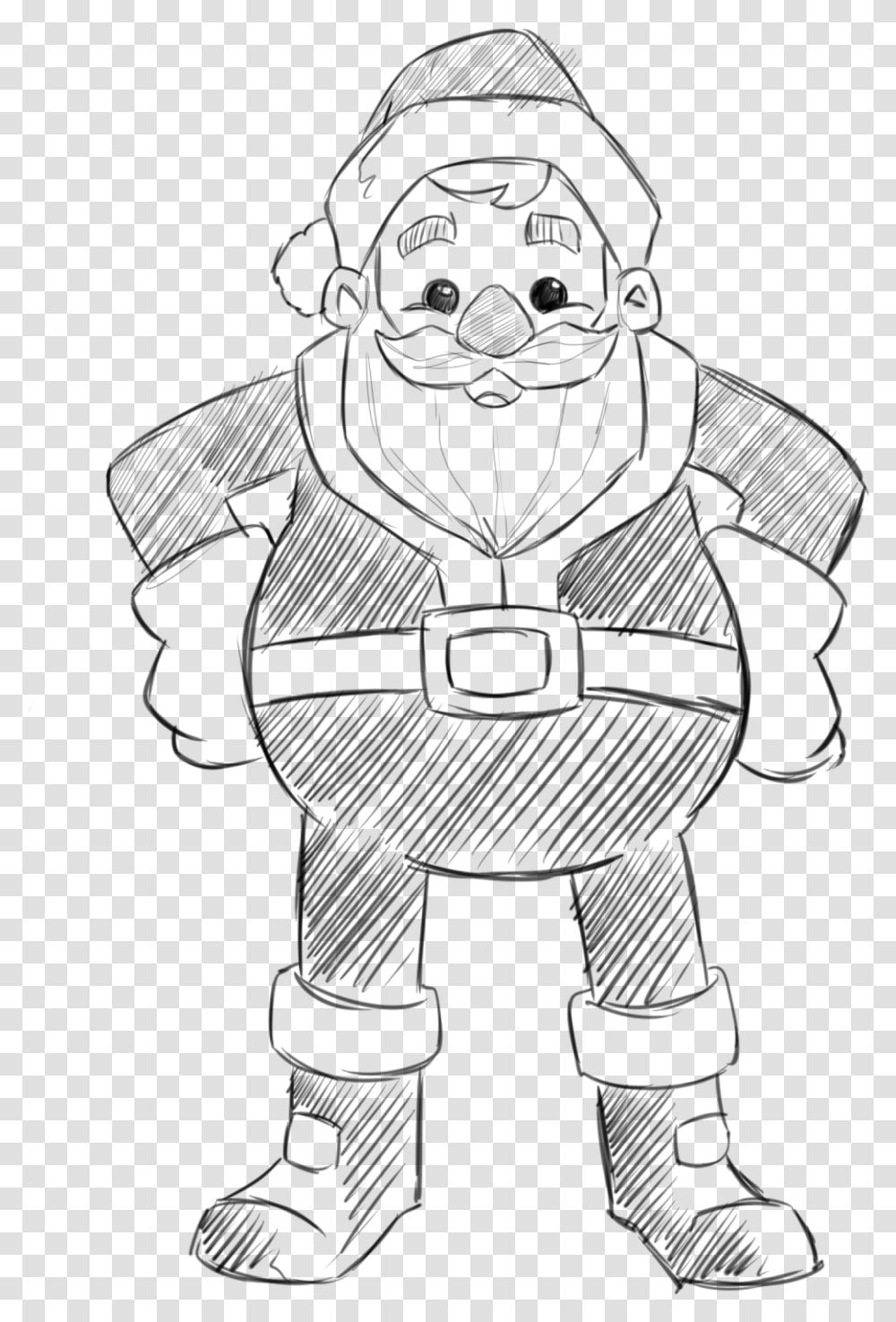 Santa Video Sketch, Gray, World Of Warcraft Transparent Png