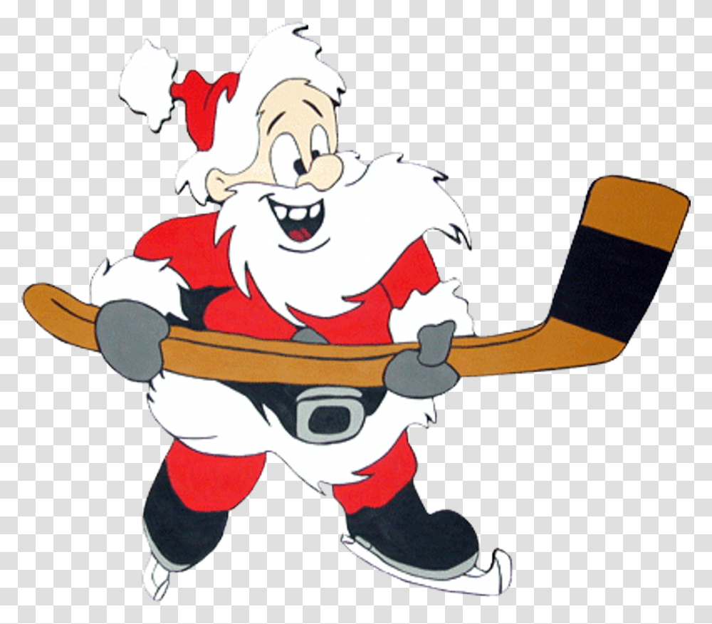 Santa With Hockey Stick, Performer, Magician Transparent Png