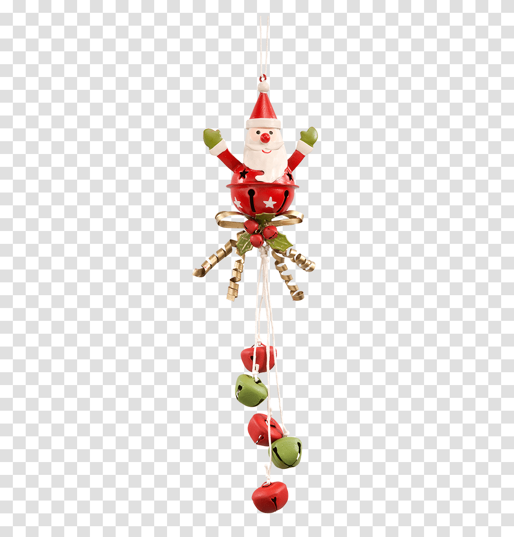 Santa With Jingle Bells Christmas Tree, Toy, Sweets, Food, Confectionery Transparent Png