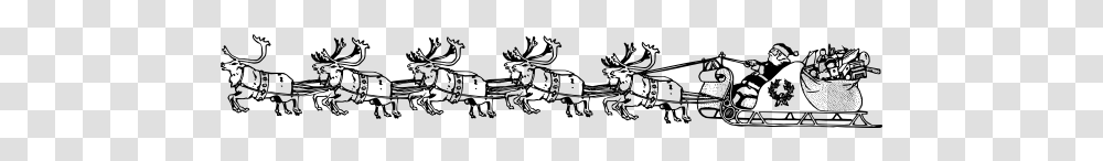 Santa With Reindeer Vector Image Fortsetzungsgeschichte Klasse 4 Weihnachten, Gray, World Of Warcraft Transparent Png