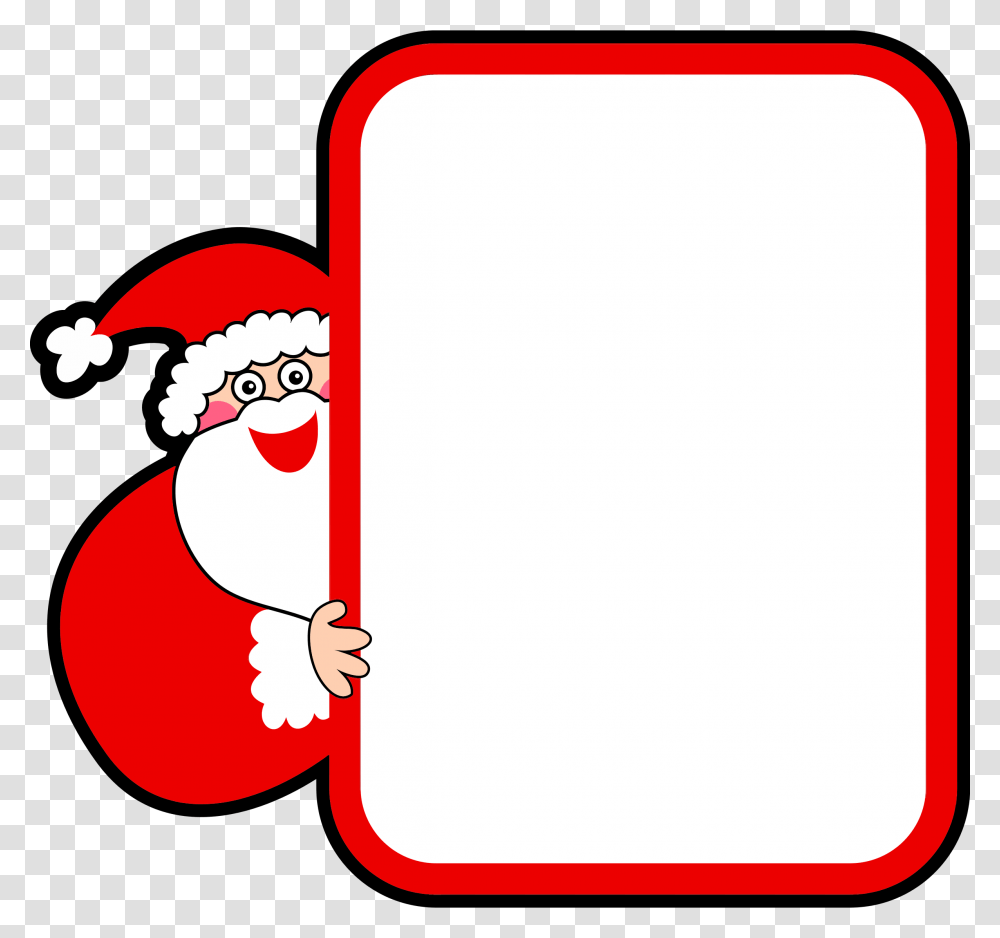 Santa With Sign Clipart Clip Art Images, Label, Dish, Meal Transparent Png