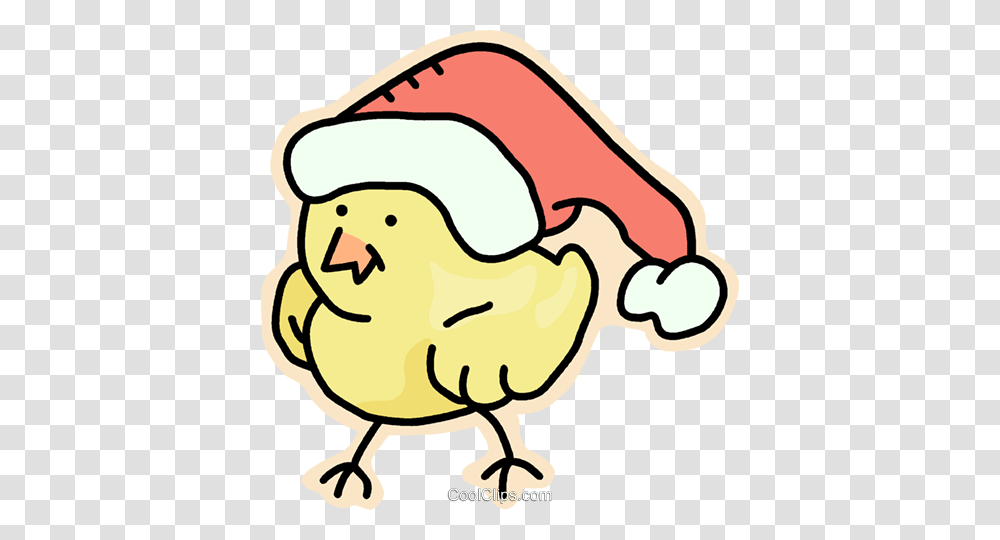 Santas Helper Royalty Free Vector Clip Art Illustration, Poultry, Fowl, Bird, Animal Transparent Png