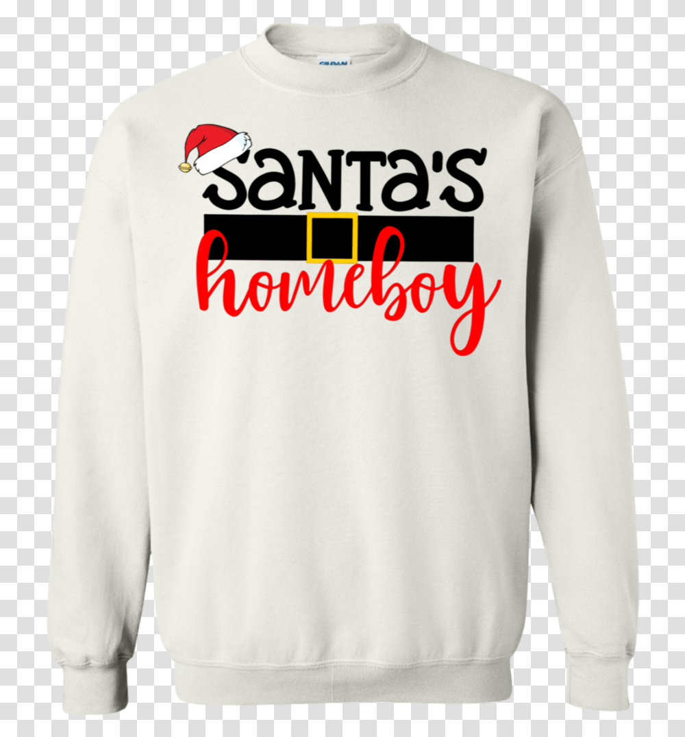 Santas Homeboy Santa Belt Hat Funny Boy Christmas Sweatshirt, Apparel, Sweater, Sleeve Transparent Png