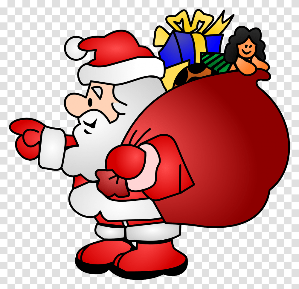Santas Sack Full Of Holiday Cartoons, Performer, Clown, Food, Juggling Transparent Png