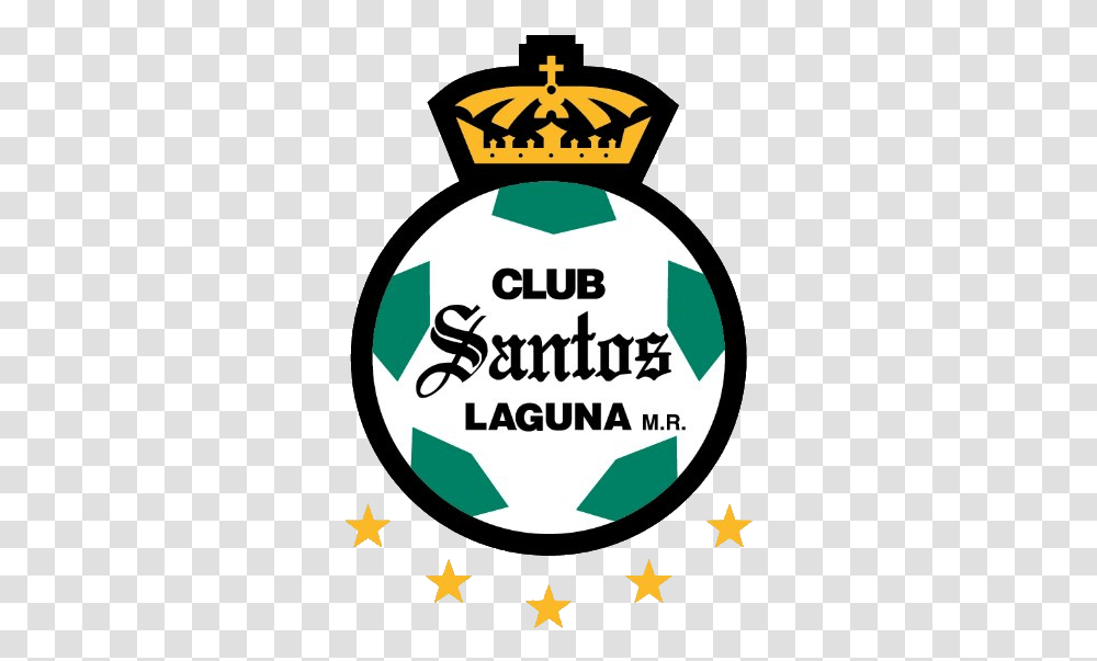 Santos 5 Estrellas Escudo Santos Laguna, Logo, Trademark, Poster Transparent Png