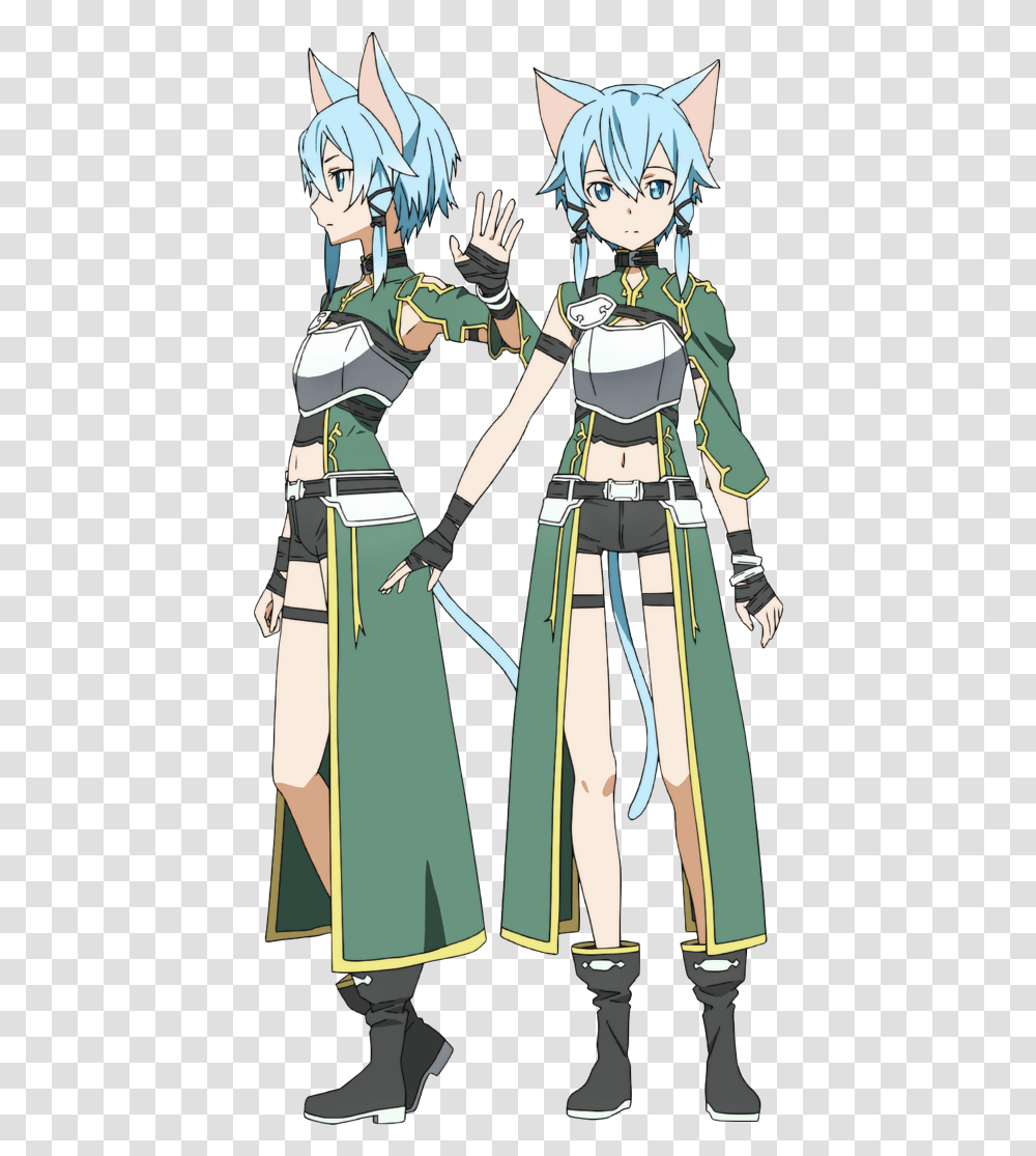 Sao Cosplay Sinon Alo, Person, Overcoat, Book Transparent Png