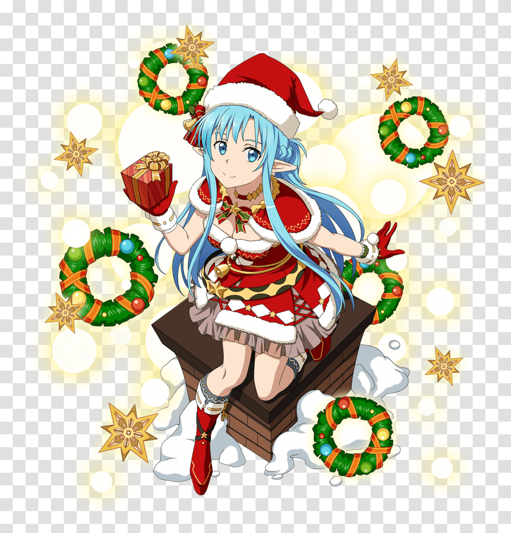 Sao Md Asuna Christmas, Person, Performer, Art, Drawing Transparent Png