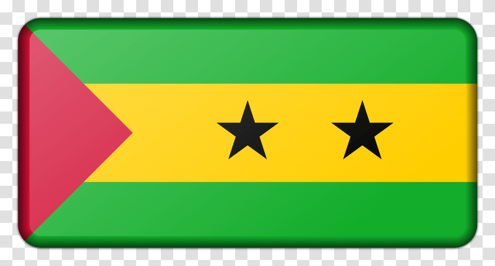Sao Tome And Principe Flag Clip Arts, Star Symbol, First Aid Transparent Png
