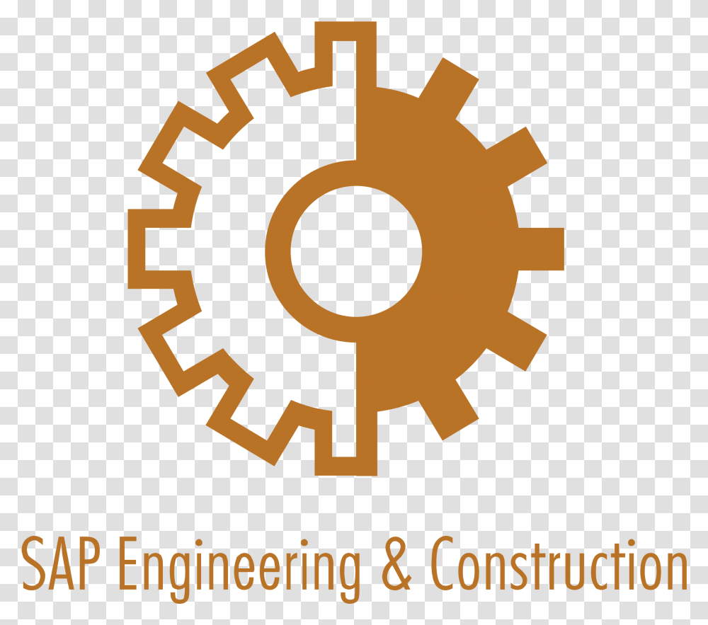 Sap Engineering Amp Construction Logo Engineering Amp Construction Logo, Machine, Gear, Cross Transparent Png