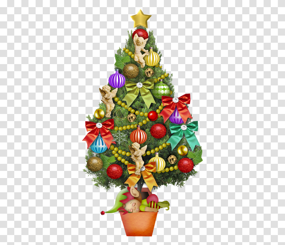 Sapin De Noel Santa Claus Tree, Plant, Ornament, Christmas Tree Transparent Png