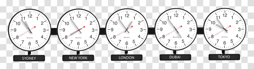 Sapling Round Analog Time Zone Clock 5 Time Zone Clock, Analog Clock, Clock Tower, Architecture, Building Transparent Png