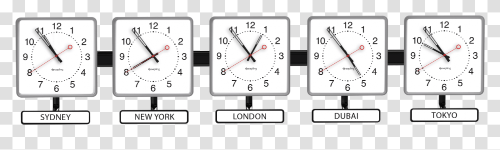 Sapling Square Analog Time Zone Clock Wall Clock Name Plate, Analog Clock, Clock Tower, Architecture, Building Transparent Png
