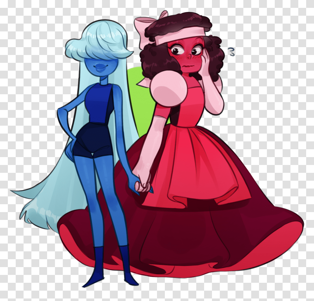 Sapphire And Steven Universe Image Ruby And Sapphire Swap, Performer, Costume, Book, Leisure Activities Transparent Png