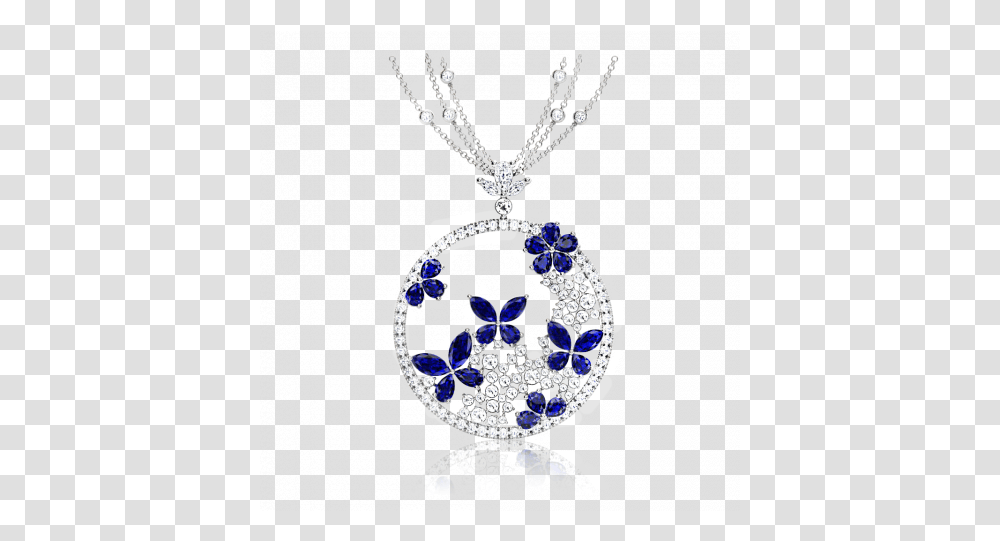 Sapphire Butterfly And Diamond Medallion Browns Jewellers, Pendant, Accessories, Accessory, Gemstone Transparent Png