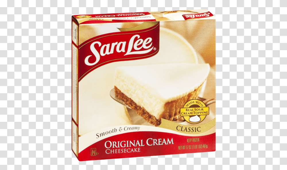 Sara Lee Creamy Cream Original Cream Cream Cheese Cake, Food, Dessert, Burger, Brie Transparent Png