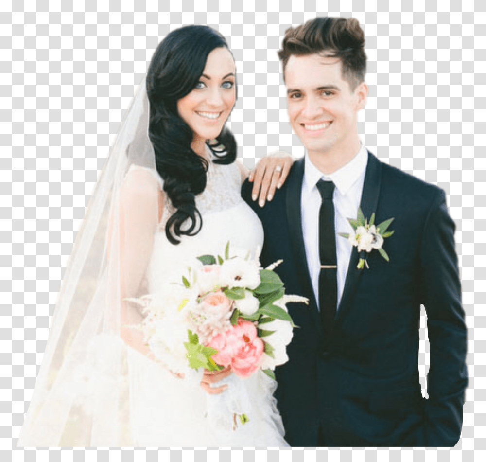 Sarah And Brendon Sarahurie Brendonurie Brendon Brendon Urie Wedding Transparent Png