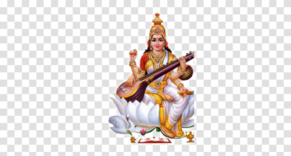 Saraswati Images Sarswati Maa Image, Leisure Activities, Person, Guitar, Musical Instrument Transparent Png