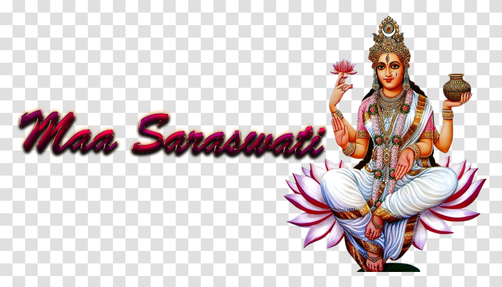 Saraswati Puja 2019 Image Saraswati Photo Hd, Festival, Crowd, Person, Dance Pose Transparent Png