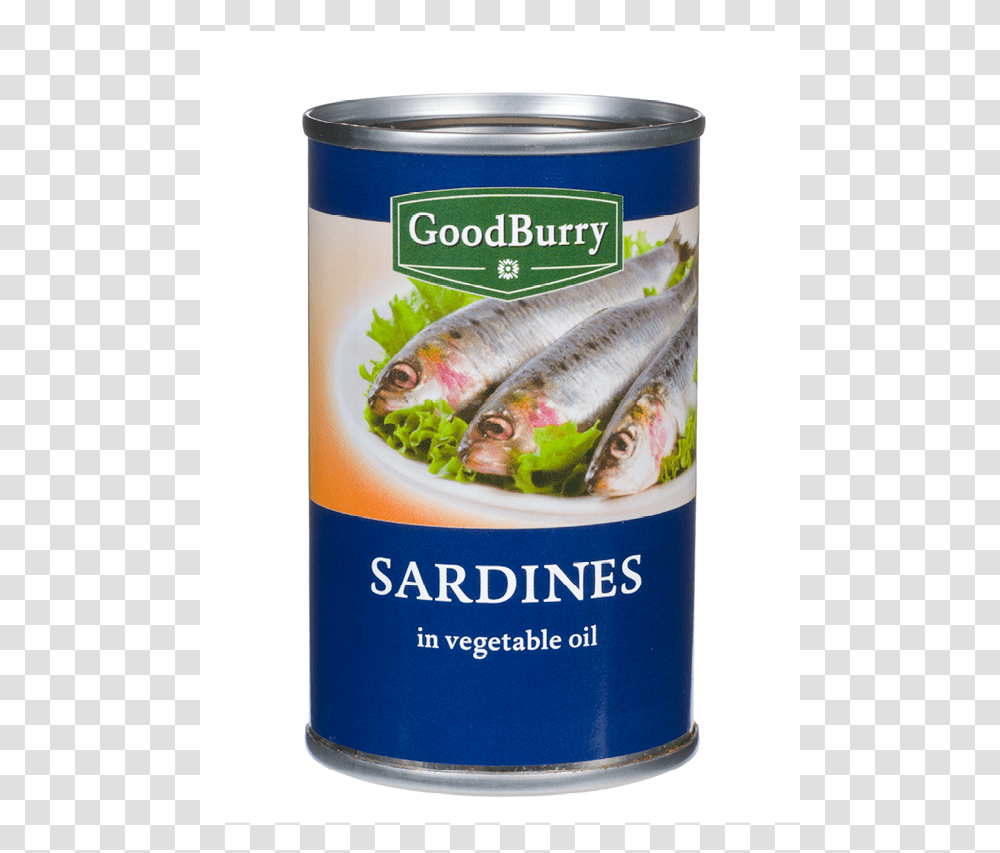 Sardines In Oil Goodburry, Fish, Animal, Tin, Sea Life Transparent Png