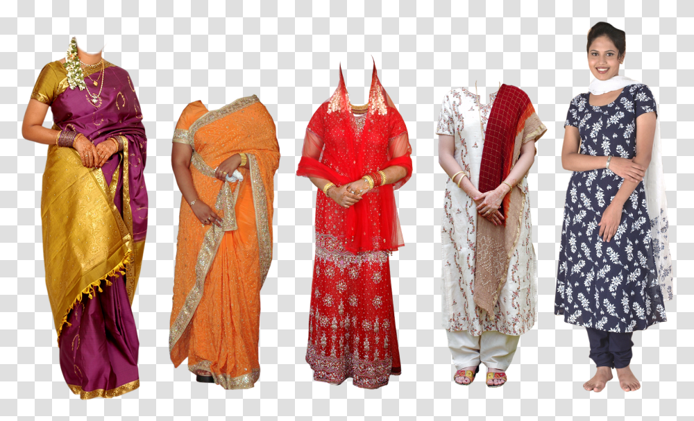Saree For Photoshop, Apparel, Sari, Silk Transparent Png