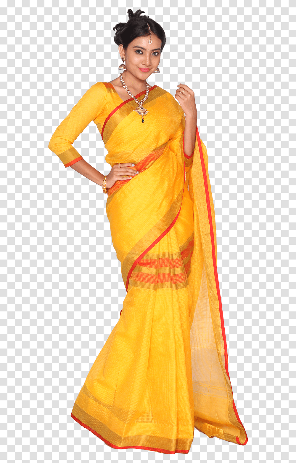 Saree Model, Apparel, Sari, Silk Transparent Png