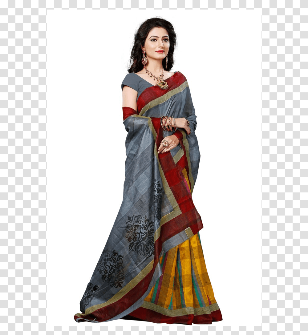 Saree Model Fancy Saree Hd, Apparel, Sari, Silk Transparent Png