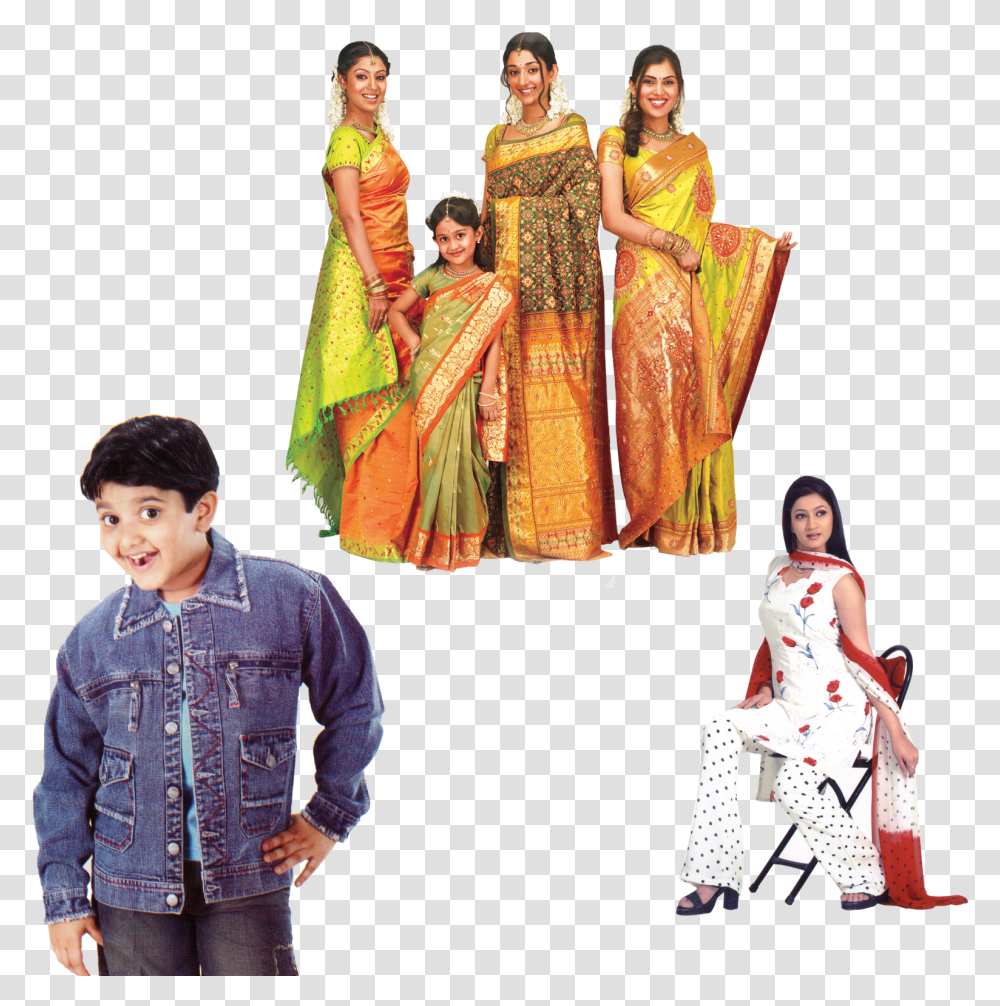 Saree Models, Apparel, Stage, Person Transparent Png