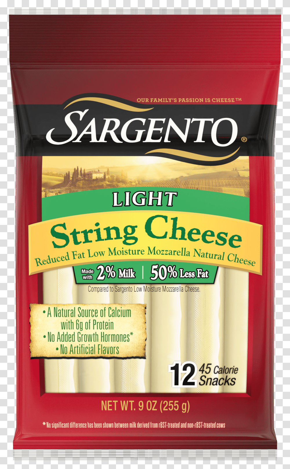 Sargento Reduced Fat Low Moisture Part Skim Mozzarella Packaging And Labeling Transparent Png