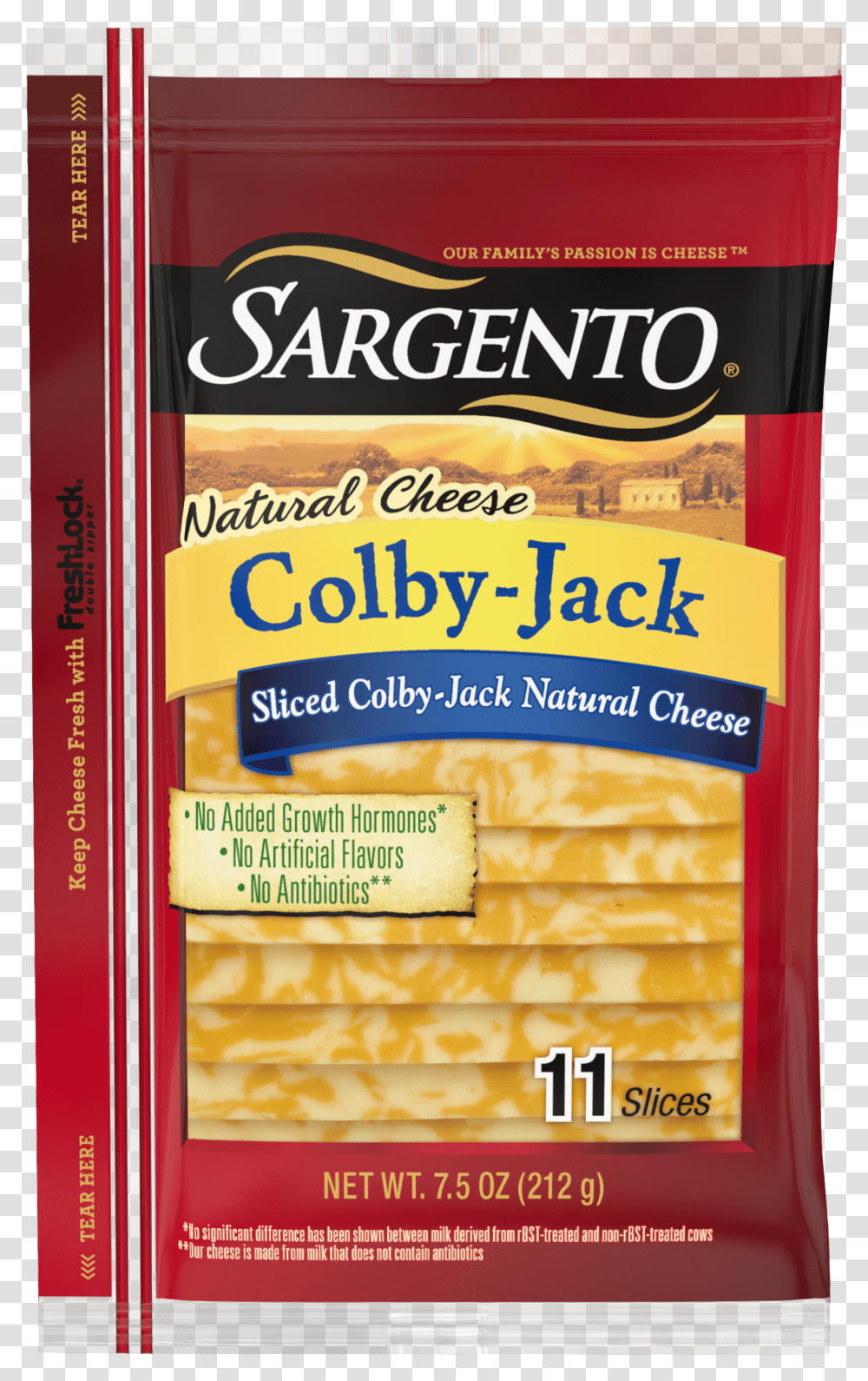 Sargento Sliced Colby Jack Natural CheeseClass Transparent Png