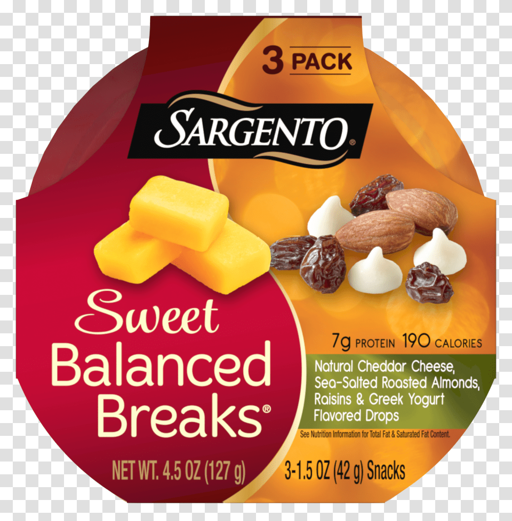 Sargento Sweet Balanced Breaks Natural Cheddar Cheese Sargento Balanced Breaks Sweet, Food, Flyer, Poster, Paper Transparent Png
