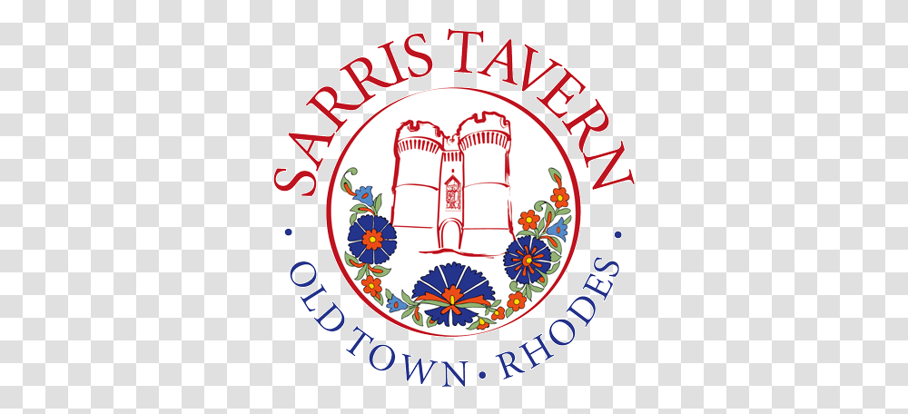 Sarris Tavern Traditional Greek Restaurant Rhodes Circle, Logo, Symbol, Trademark, Badge Transparent Png