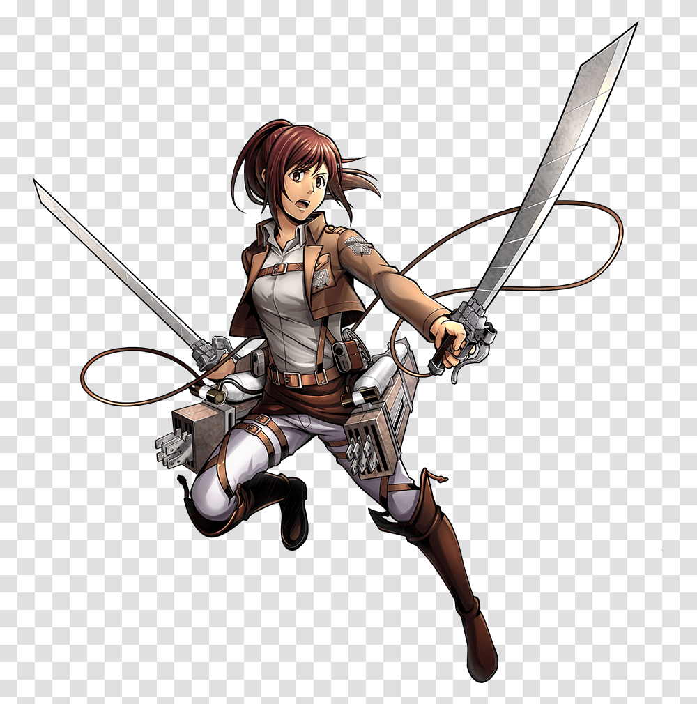 Sasha Attack On Titan, Samurai, Person, Human, Duel Transparent Png