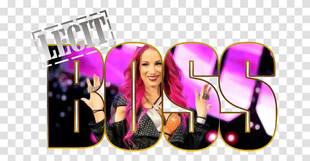 Sasha Banks Boss, Person, Chair, Furniture, Advertisement Transparent Png