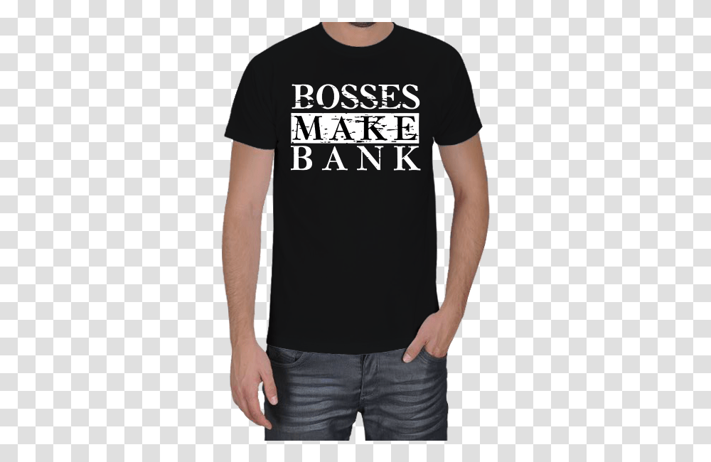 Sasha Banks Bosses Make Bank Erkek Tirt Sasha Banks Joker T Shirt Joaquin Phoenix, Apparel, T-Shirt, Person Transparent Png