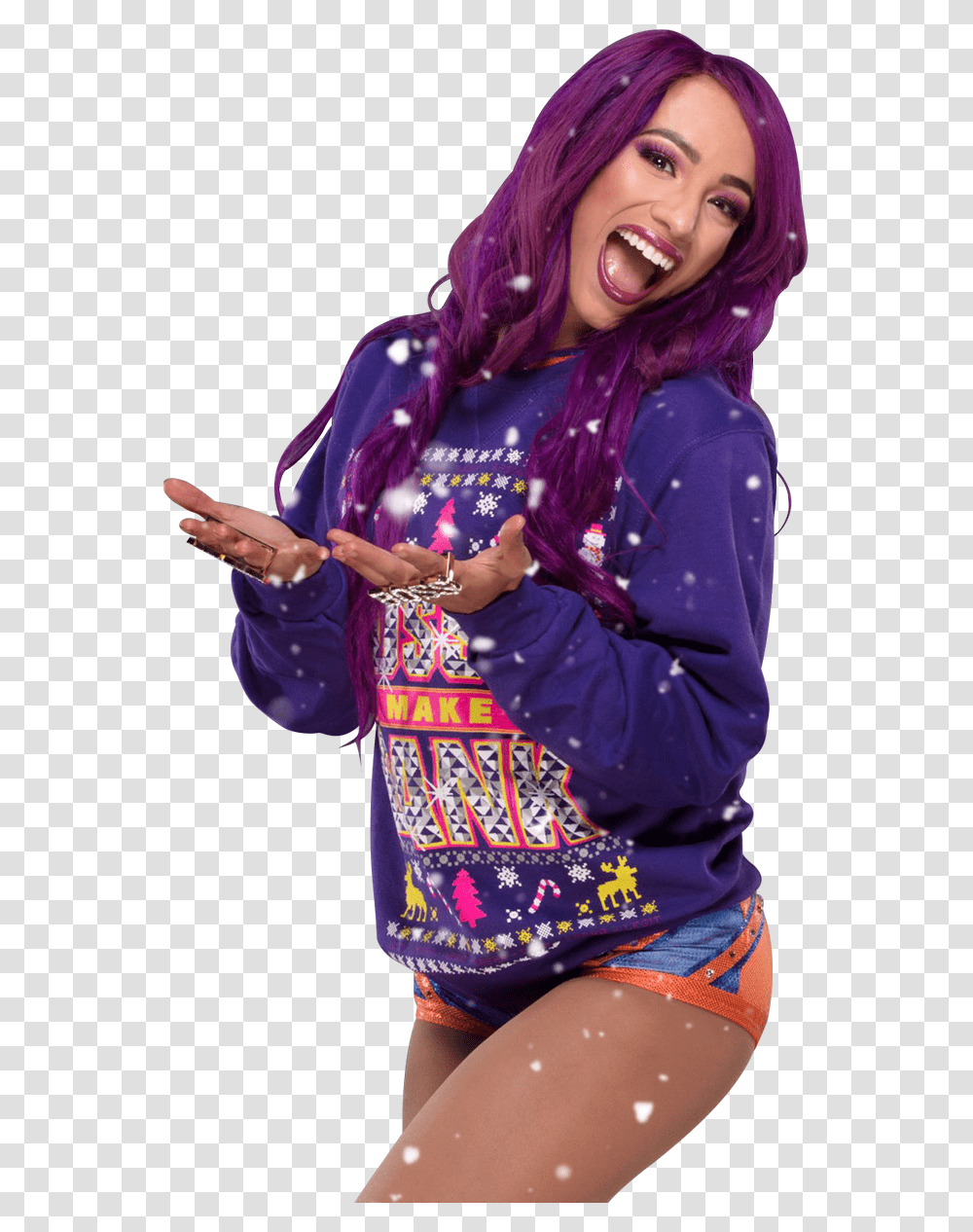 Sasha Banks Lineart Sasha Banks Christmas Sweater, Costume, Person, Sleeve Transparent Png