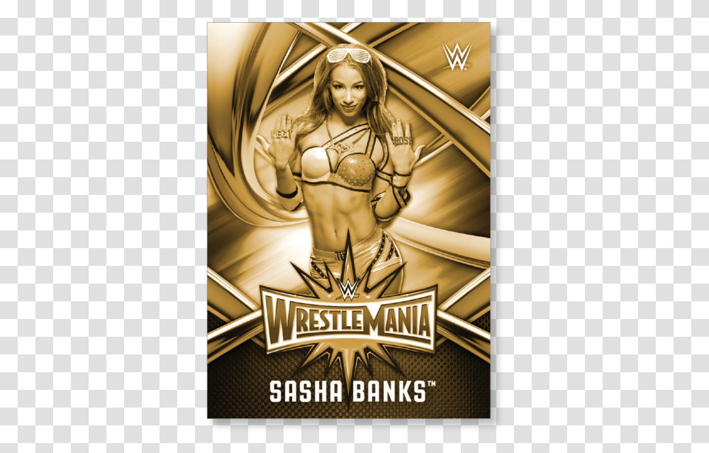 Sasha Banks Logo Wwe Sin Cara 2019, Poster, Advertisement, Person, Fitness Transparent Png