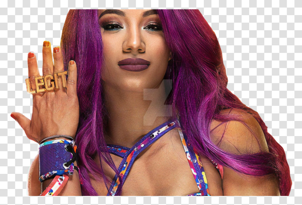 Sasha Banks New Render Wwe Shop High Quality By Carloxytwwethemes Render Wwe, Face, Person, Human, Hair Transparent Png